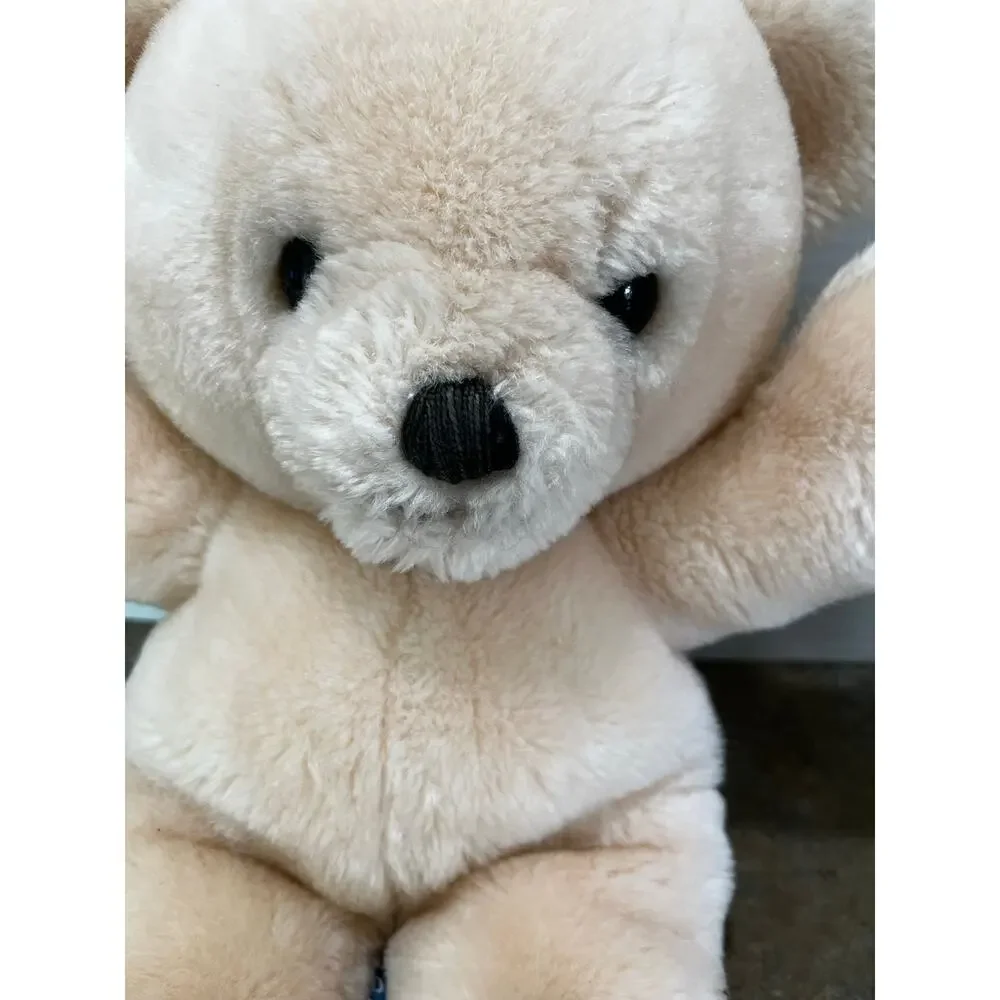Vintage DAKIN 1979 RARE Teddy bear peach/pink stuffed plush toy collectible